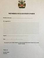 MEMBERS SUGGESTION FORM